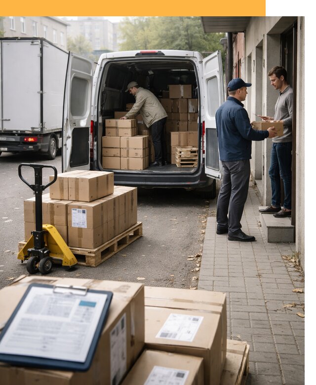 Доставка грузов от двери до двери с таможней от 46008 руб.