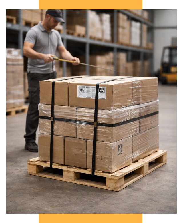 Упаковка и паллетирование грузов от 3578 р. | СетСервис-Трж
