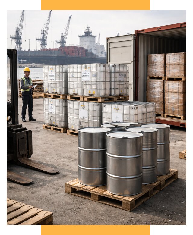 Доставка химического сырья из Индии от 255600 р. | СетСервис-Трж