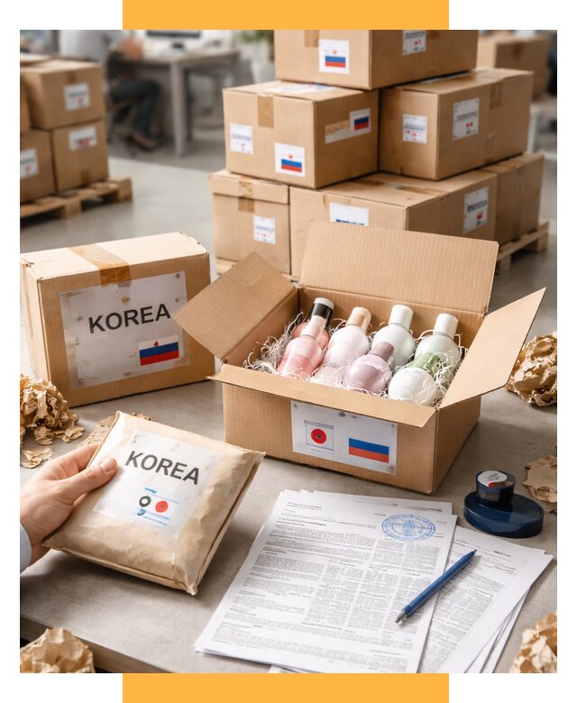 Доставка косметики из Кореи от 8690 р. под ключ | СетСервис-Трж