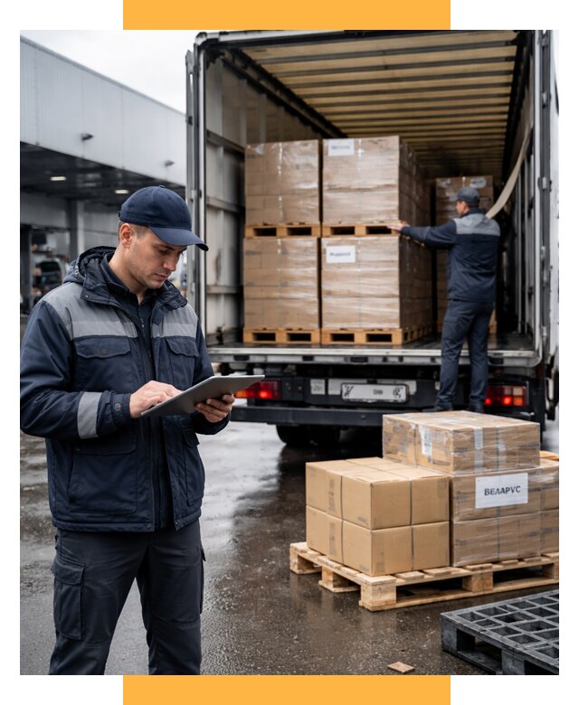 Доставка грузов из Беларуси от 15336 р. логистика СетСервис-Трж