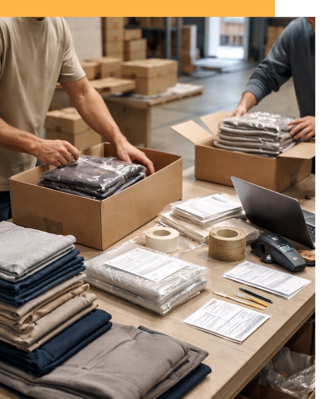 Перевозка одежды по миру от 7668 руб. с таможенным оформлением