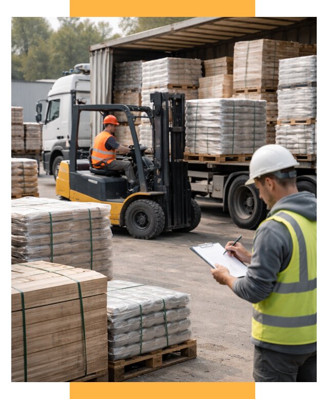 Перевозка строительных материалов от 5623 р. | СетСервис-Трж