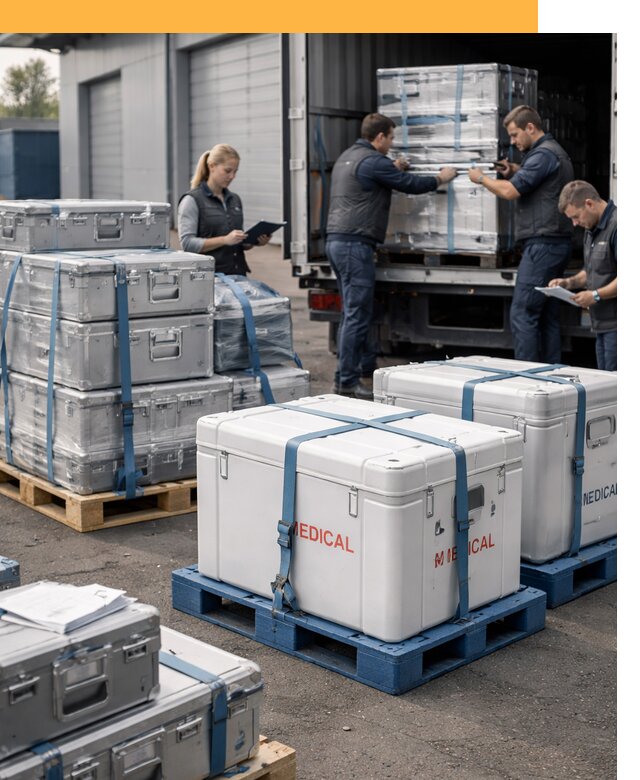 Перевозка медицинского оборудования по всему миру от 15336 руб