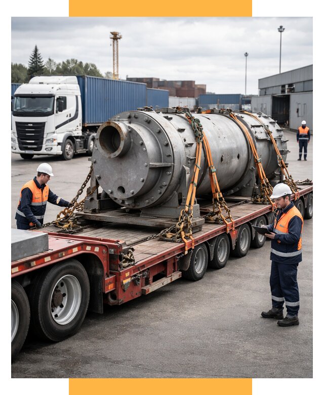 Перевозка тяжеловесных грузов под ключ от 153360 р. | СетСервис-Трж