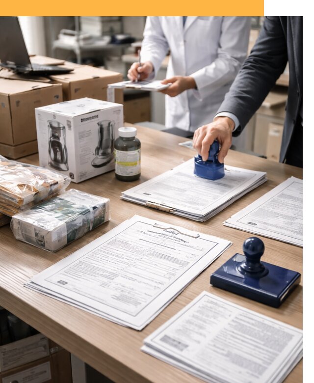 Сертификация импортных товаров от 12269 с таможенным сопровождением