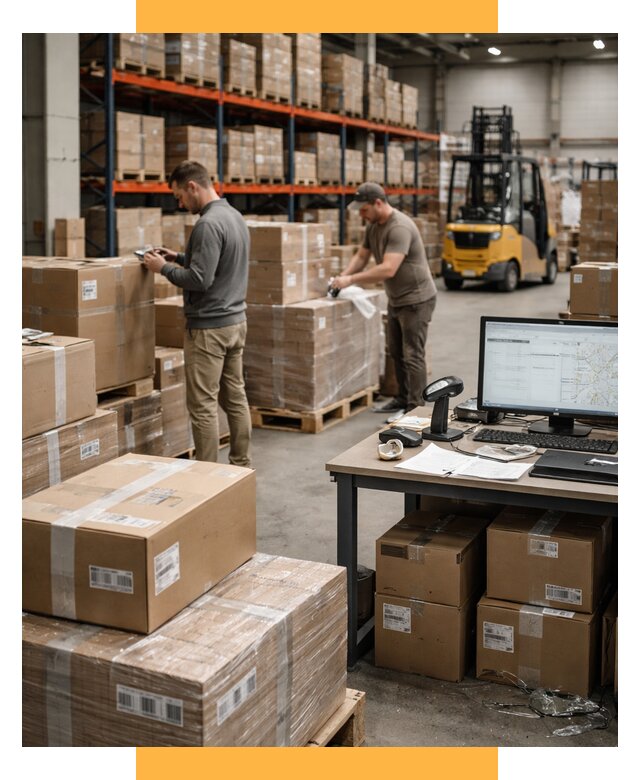 Склад консолидации в Европе от 6646 р., услуги СетСервис-Трж